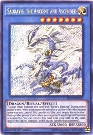 Sauravis, the Ancient and Ascended (INOV-EN037) - Invasion: Vengeance Unlimited Invasion: Vengeance Yugioh Single Squirtle Squad Card Shop.
