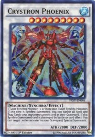 Crystron Phoenix (INOV-EN046) - Invasion: Vengeance Unlimited Invasion: Vengeance Yugioh Single Squirtle Squad Card Shop.