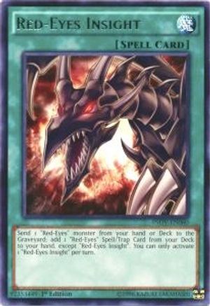 Red-Eyes Insight (INOV-EN060) - Invasion: Vengeance Unlimited Invasion: Vengeance Yugioh Single Squirtle Squad Card Shop.