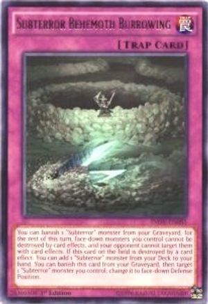 Subterror Behemoth Burrowing (INOV-EN085) - Invasion: Vengeance Unlimited Invasion: Vengeance Yugioh Single Squirtle Squad Card Shop.