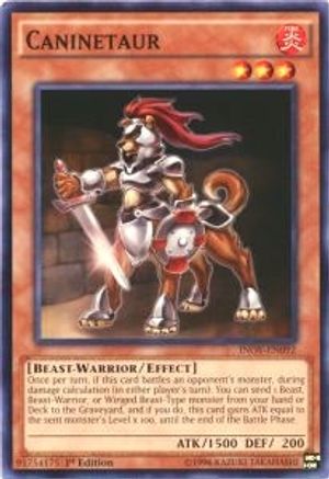 Caninetaur (INOV-EN092) - Invasion: Vengeance Unlimited Invasion: Vengeance Yugioh Single Squirtle Squad Card Shop.