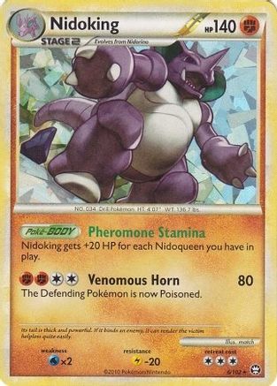 Nidoking 6/102 Cracked Ice Holo – Deck Exclusive – English