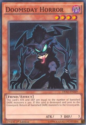 Doomsday Horror (DESO-EN049) - Destiny Soldiers 1st Edition Destiny Soldiers Yugioh Single Squirtle Squad Card Shop.