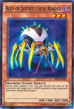 Ally of Justice Cycle Reader (OP03-EN006) - OTS Tournament Pack 3 Unlimited OTS Tournament Pack 3 Yugioh Single Squirtle Squad Card Shop.