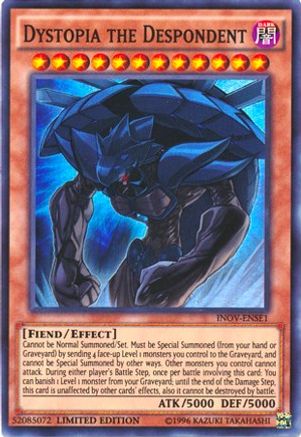 Dystopia the Despondent (INOV-ENSE1) - Invasion: Vengeance Limited Invasion: Vengeance Yugioh Single Squirtle Squad Card Shop.