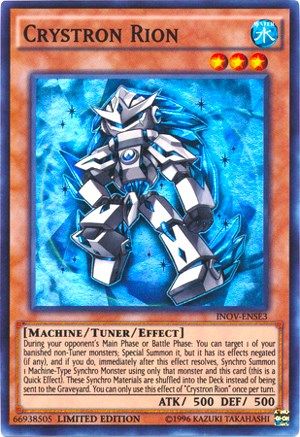 Crystron Rion (INOV-ENSE3) - Invasion: Vengeance Limited Invasion: Vengeance Yugioh Single Squirtle Squad Card Shop.
