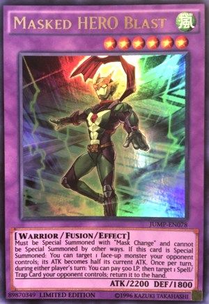 Masked HERO Blast (JUMP-EN078) - Shonen Jump Magazine Promos Limited Shonen Jump Magazine Promos Yugioh Single Squirtle Squad Card Shop.