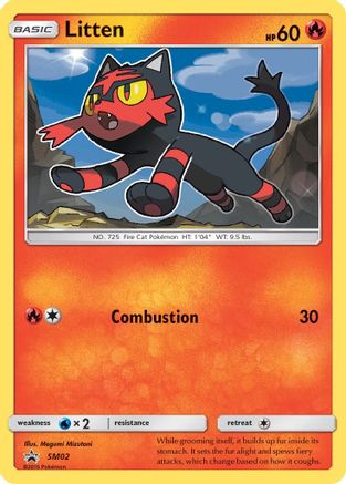 Litten - SM02 - Holofoil SM Promos - Promo SM Promos Pokemon Single Squirtle Squad Card Shop.
