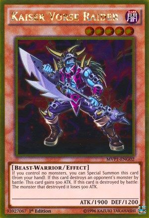 Kaiser Vorse Raider (MVP1-ENG02) - The Dark Side of Dimensions Movie Pack: Gold Edition 1st Edition The Dark Side of Dimensions Movie Pack: Gold Edition Yugioh Single Squirtle Squad Card Shop.