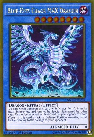 Blue-Eyes Chaos MAX Dragon (MVP1-ENG04) - The Dark Side of Dimensions Movie Pack: Gold Edition 1st Edition The Dark Side of Dimensions Movie Pack: Gold Edition Yugioh Single Squirtle Squad Card Shop.