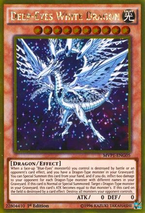 Deep-Eyes White Dragon (MVP1-ENG05) - The Dark Side of Dimensions Movie Pack: Gold Edition 1st Edition The Dark Side of Dimensions Movie Pack: Gold Edition Yugioh Single Squirtle Squad Card Shop.