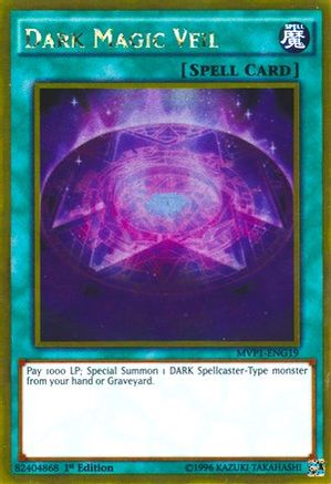 Dark Magic Veil (MVP1-ENG19) - The Dark Side of Dimensions Movie Pack: Gold Edition 1st Edition The Dark Side of Dimensions Movie Pack: Gold Edition Yugioh Single Squirtle Squad Card Shop.