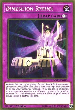 Dimension Sphinx (MVP1-ENG23) - The Dark Side of Dimensions Movie Pack: Gold Edition Unlimited The Dark Side of Dimensions Movie Pack: Gold Edition Yugioh Single Squirtle Squad Card Shop.