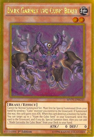 Dark Garnex the Cubic Beast (MVP1-ENG33) - The Dark Side of Dimensions Movie Pack: Gold Edition 1st Edition The Dark Side of Dimensions Movie Pack: Gold Edition Yugioh Single Squirtle Squad Card Shop.