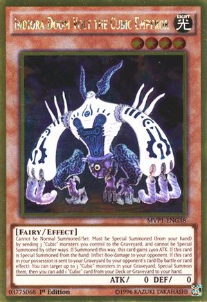 Indiora Doom Volt the Cubic Emperor (MVP1-ENG38) - The Dark Side of Dimensions Movie Pack: Gold Edition Unlimited The Dark Side of Dimensions Movie Pack: Gold Edition Yugioh Single Squirtle Squad Card Shop.
