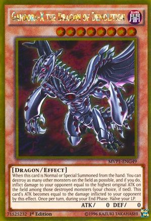 Gandora-X the Dragon of Demolition (MVP1-ENG49) - The Dark Side of Dimensions Movie Pack: Gold Edition 1st Edition The Dark Side of Dimensions Movie Pack: Gold Edition Yugioh Single Squirtle Squad Card Shop.