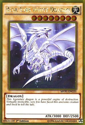Blue-Eyes White Dragon (MVP1-ENG55) - The Dark Side of Dimensions Movie Pack: Gold Edition Unlimited The Dark Side of Dimensions Movie Pack: Gold Edition Yugioh Single Squirtle Squad Card Shop.