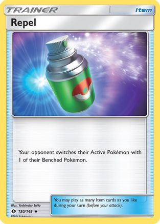 Repel 130 SM Base Set - Uncommon SM Base Set Pokemon Single Squirtle Squad Card Shop.