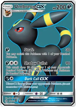 Sun & Moon - Base Set - Umbreon GX 142