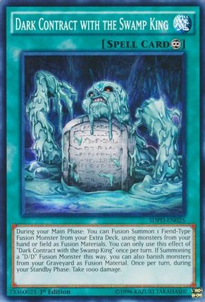 Dark Contract with the Swamp King (SDPD-EN025) - Structure Deck: Pendulum Domination 1st Edition Structure Deck: Pendulum Domination Yugioh Single Squirtle Squad Card Shop.