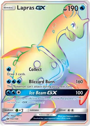 Sun & Moon - Base Set - Lapras GX 151/149