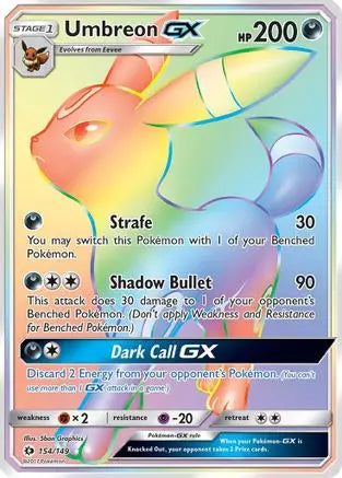 Sun & Moon - Base Set - Umbreon GX 154/149