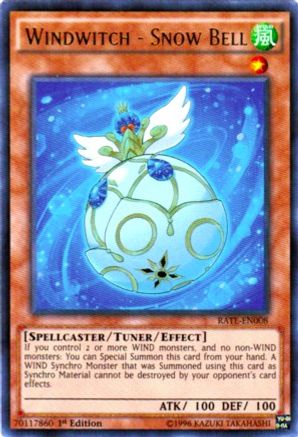 Windwitch - Snow Bell (RATE-EN008) - Raging Tempest 1st Edition Raging Tempest Yugioh Single Squirtle Squad Card Shop.