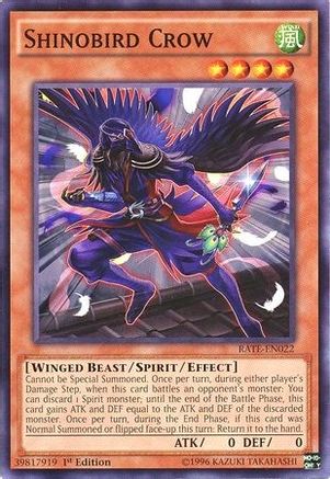 Shinobird Crow (RATE-EN022) - Raging Tempest Unlimited Raging Tempest Yugioh Single Squirtle Squad Card Shop.