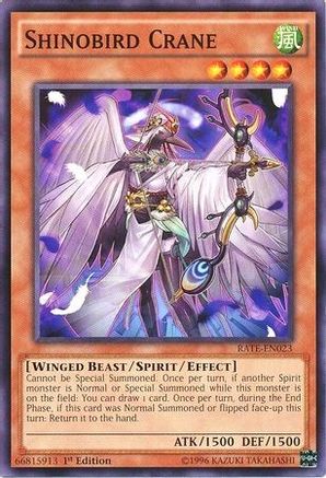 Shinobird Crane (RATE-EN023) - Raging Tempest Unlimited Raging Tempest Yugioh Single Squirtle Squad Card Shop.