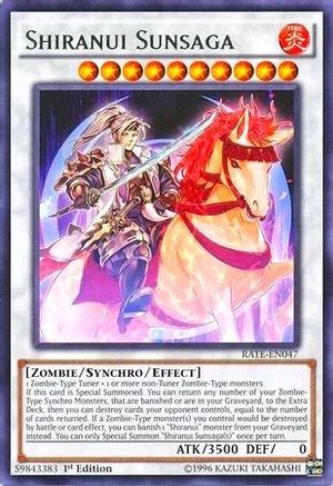 Shiranui Sunsaga (RATE-EN047) - Raging Tempest 1st Edition Raging Tempest Yugioh Single Squirtle Squad Card Shop.