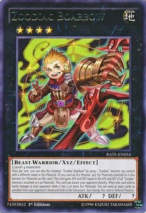 Zoodiac Boarbow (RATE-EN054) - Raging Tempest Unlimited Raging Tempest Yugioh Single Squirtle Squad Card Shop.