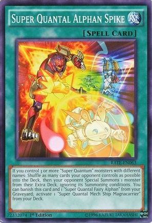 Super Quantal Alphan Spike (RATE-EN063) - Raging Tempest Unlimited Raging Tempest Yugioh Single Squirtle Squad Card Shop.