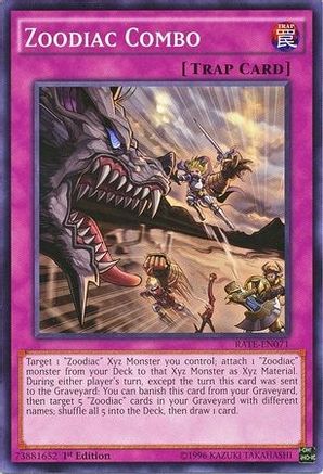 Zoodiac Combo (RATE-EN071) - Raging Tempest 1st Edition Raging Tempest Yugioh Single Squirtle Squad Card Shop.