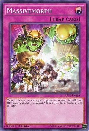 Massivemorph (RATE-EN080) - Raging Tempest 1st Edition Raging Tempest Yugioh Single Squirtle Squad Card Shop.