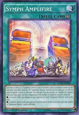 Symph Amplifire (RATE-EN092) - Raging Tempest 1st Edition Raging Tempest Yugioh Single Squirtle Squad Card Shop.