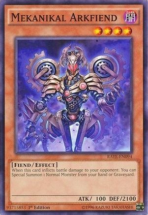 Mekanikal Arkfiend (RATE-EN094) - Raging Tempest 1st Edition Raging Tempest Yugioh Single Squirtle Squad Card Shop.