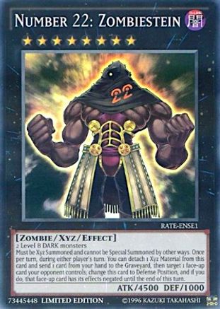 Number 22: Zombiestein (RATE-ENSE1) - Raging Tempest Limited Raging Tempest Yugioh Single Squirtle Squad Card Shop.