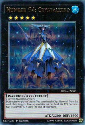 Number 94: Crystalzero (DUSA-EN006) - Duelist Saga 1st Edition Duelist Saga Yugioh Single Squirtle Squad Card Shop.