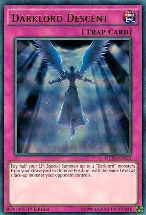 Darklord Descent (DUSA-EN023) - Duelist Saga 1st Edition Duelist Saga Yugioh Single Squirtle Squad Card Shop.