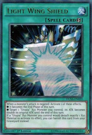 Light Wing Shield (DUSA-EN039) - Duelist Saga 1st Edition Duelist Saga Yugioh Single Squirtle Squad Card Shop.
