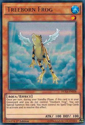Treeborn Frog (DUSA-EN058) - Duelist Saga 1st Edition Duelist Saga Yugioh Single Squirtle Squad Card Shop.
