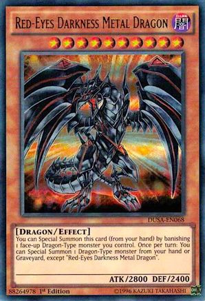 Red-Eyes Darkness Metal Dragon (DUSA-EN068) - Duelist Saga 1st Edition Duelist Saga Yugioh Single Squirtle Squad Card Shop.