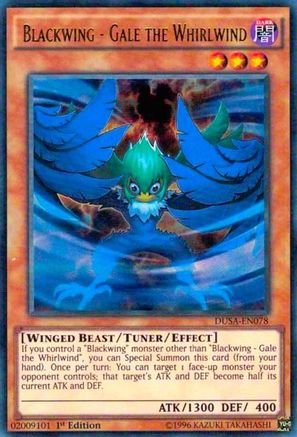 Blackwing - Gale the Whirlwind (DUSA-EN078) - Duelist Saga 1st Edition Duelist Saga Yugioh Single Squirtle Squad Card Shop.