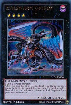 Evilswarm Ophion (DUSA-EN090) - Duelist Saga 1st Edition Duelist Saga Yugioh Single Squirtle Squad Card Shop.