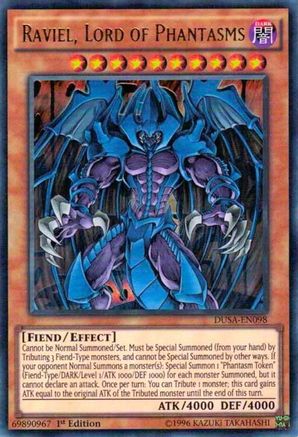Raviel, Lord of Phantasms (DUSA-EN098) - Duelist Saga 1st Edition Duelist Saga Yugioh Single Squirtle Squad Card Shop.