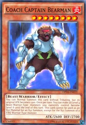 Coach Captain Bearman (OP04-EN019) - OTS Tournament Pack 4 Unlimited OTS Tournament Pack 4 Yugioh Single Squirtle Squad Card Shop.