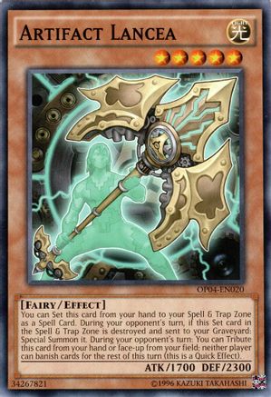 Artifact Lancea (OP04-EN020) - OTS Tournament Pack 4 Unlimited OTS Tournament Pack 4 Yugioh Single Squirtle Squad Card Shop.