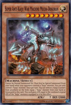 Super Anti-Kaiju War Machine Mecha-Dogoran (OP04-EN021) - OTS Tournament Pack 4 Unlimited OTS Tournament Pack 4 Yugioh Single Squirtle Squad Card Shop.