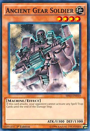 Ancient Gear Soldier (SR03-EN010) - Structure Deck: Machine Reactor Unlimited Structure Deck: Machine Reactor Yugioh Single Squirtle Squad Card Shop.