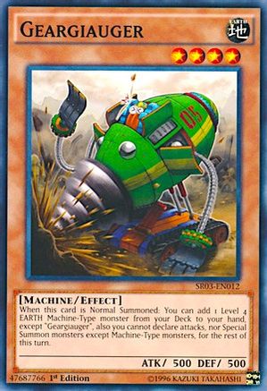 Geargiauger (SR03-EN012) - Structure Deck: Machine Reactor Unlimited Structure Deck: Machine Reactor Yugioh Single Squirtle Squad Card Shop.
